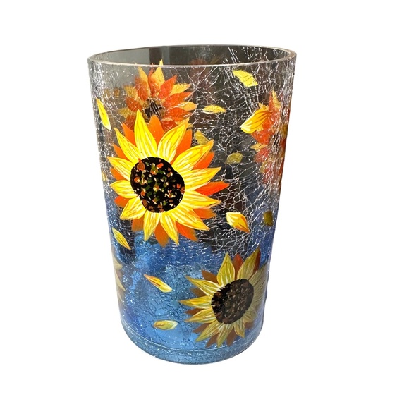 Yankee Candle 1676930 Crackled Sunflower Large Jar Candle Holder - Picture 3 of 3